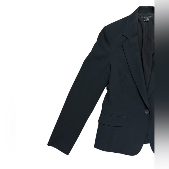 Theory Slim-Fit One-Button Blazer Size 10 - Picture 3 of 7